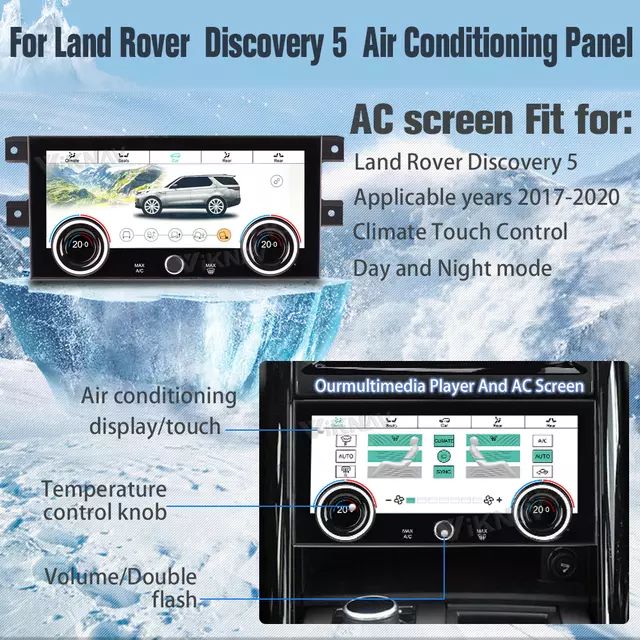 Land Rover Discovery 5 LR5 L462 AC Panel touching screen 2017-2020 GPS Car air Conditioning Panel Climate Board