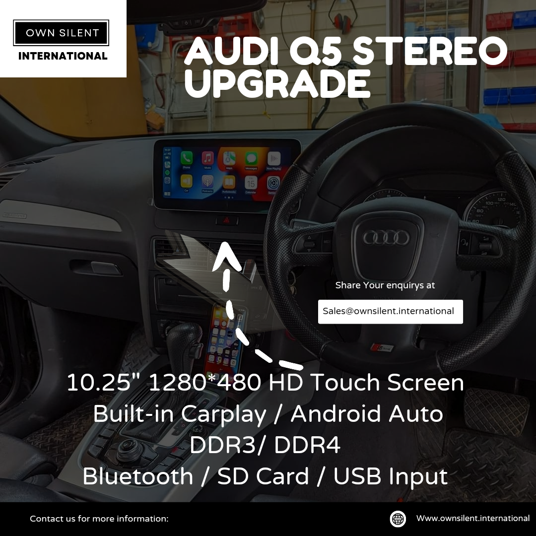 10.25" Android STEREO Audi Q5 4GB RAM CARPLAY DSP