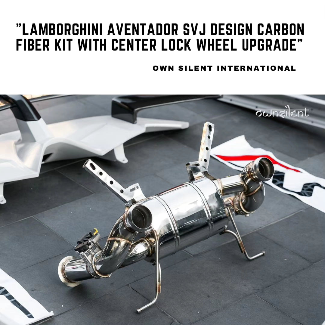 Lamborghini Aventador SVJ Design Dry Carbon Fiber Kit with Center Lock Wheel Upgrade"l
