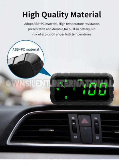 Head Up Display Built-In Compass+GPS+Speeding Warning
