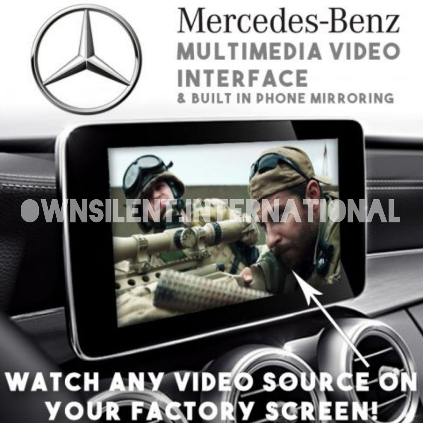 Mercedes NTG5 Multimedia Car Video & Camera Interface With HDMI Phone Mirroring
