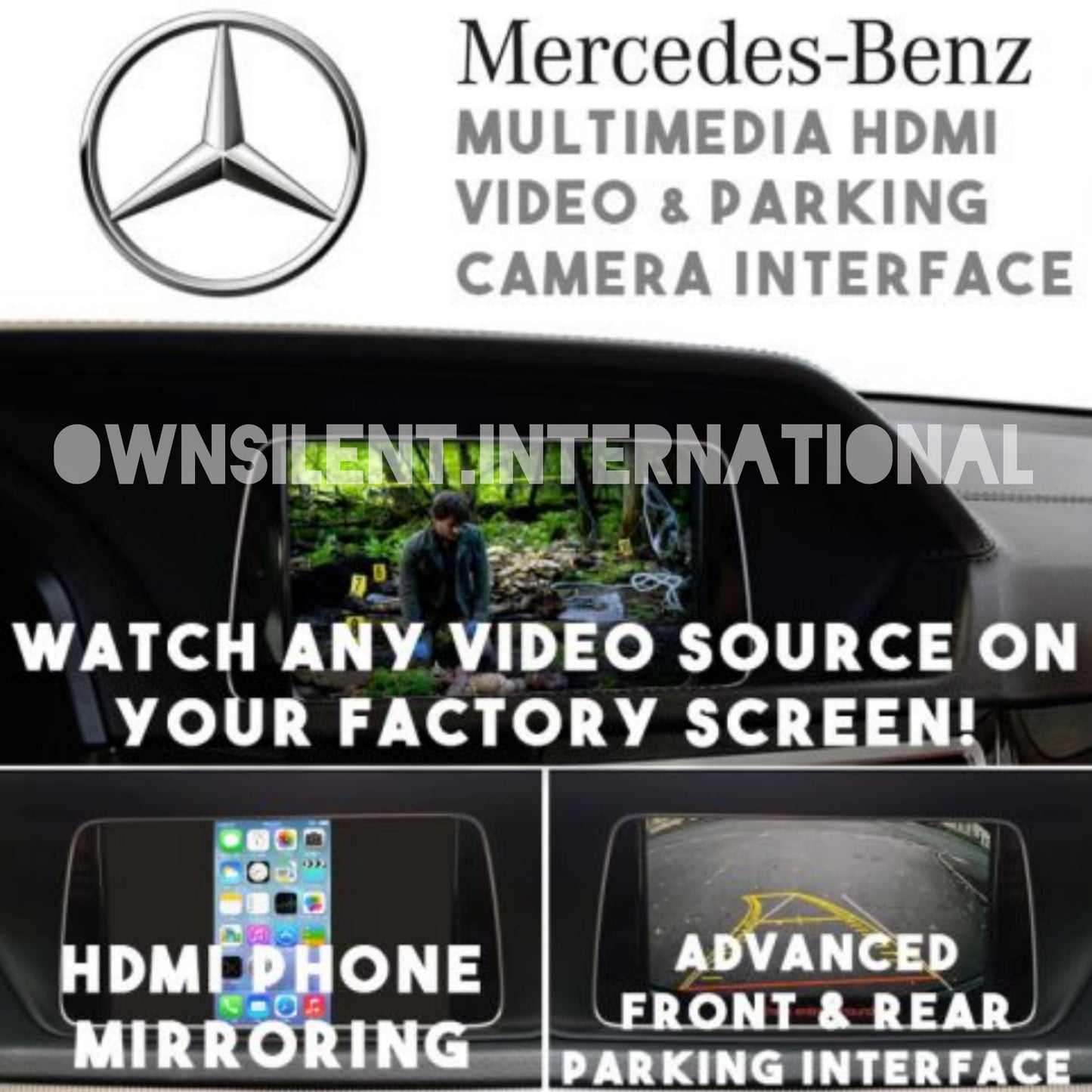 Mercedes 2011-14 NTG 4.5 Multimedia HDMI Video Interface + Parking Camera System
