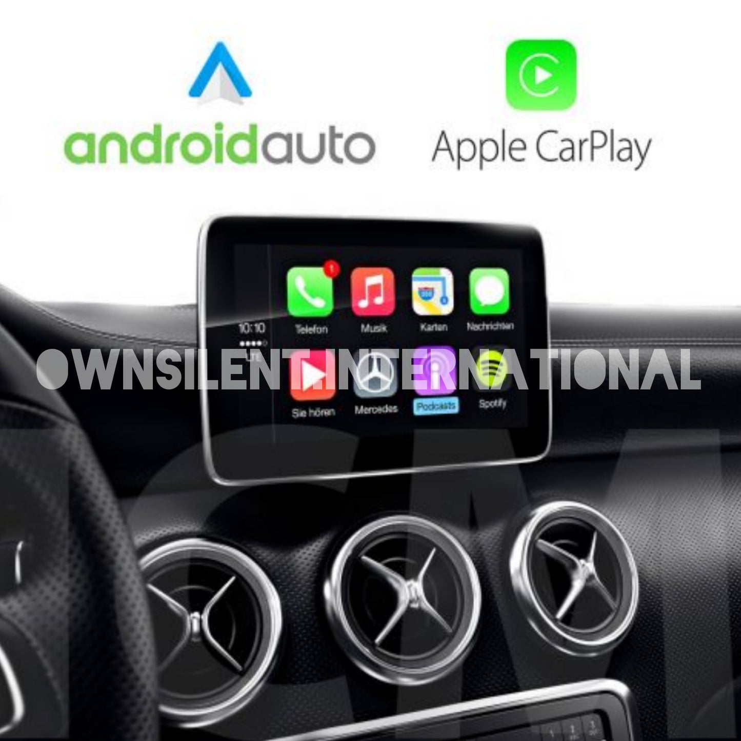 Mercedes NTG 5/5.1 Wireless Apple CarPlay Android Auto Multimedia Retrofit Interface Kit