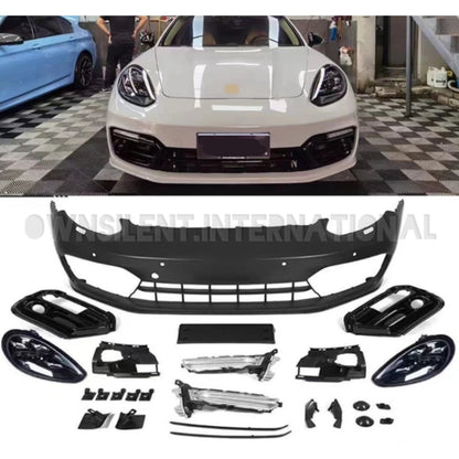970 Change To 971 GTS Front Bumper LED Headlights for Porsche Panamera 970 Car body kit