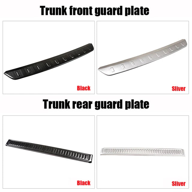 Car Styling For Land Rover Defender 110 2020-2022 Tail Rear Outer Bumper Protector Trim Door Sill Scuff Cover Plate