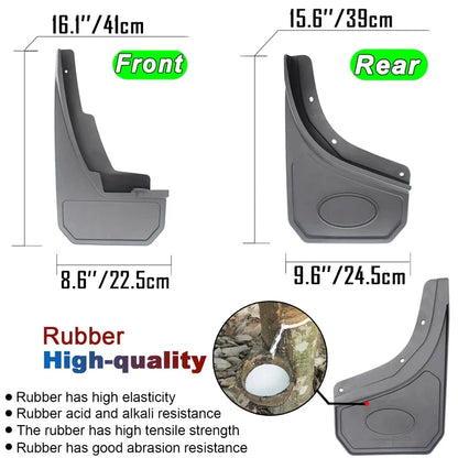 4X Mudflaps Mud Flaps Splash Car fender Mudguard Front & Rear For Land Rover Defender L663 2020-2022 Accessories Protector Cover