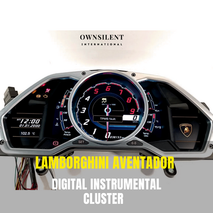 Lamborghini Aventador digital instrumental cluster