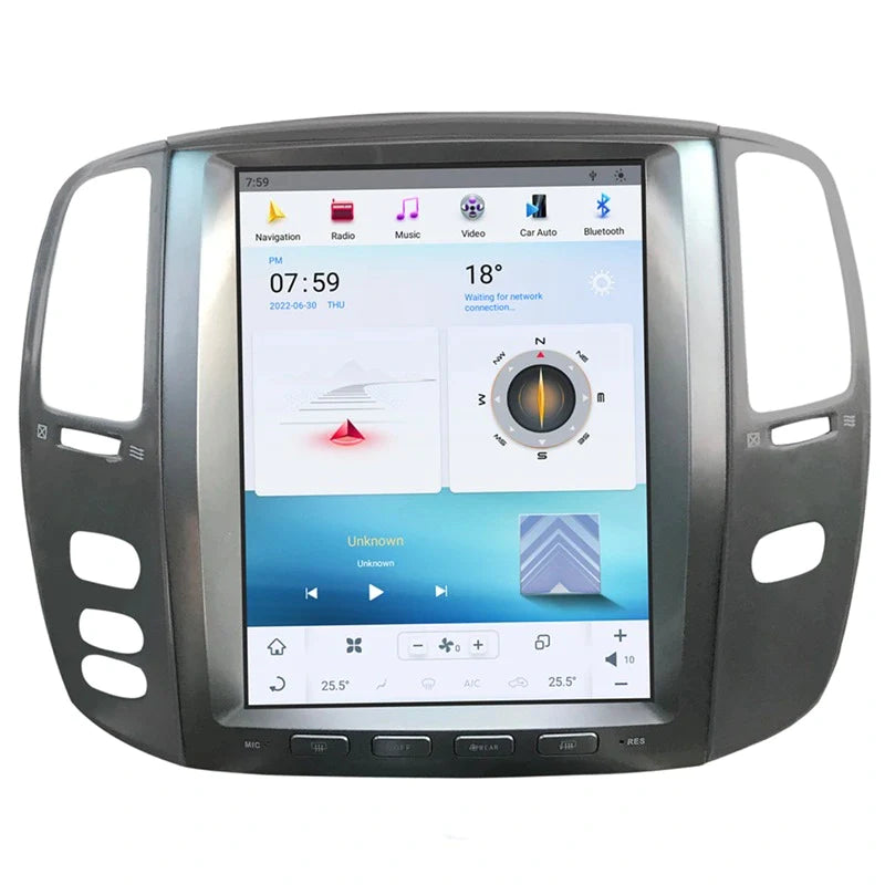 Lexus LX470 2003-07 12.1” Android Apple CarPlay Navigation Stereo