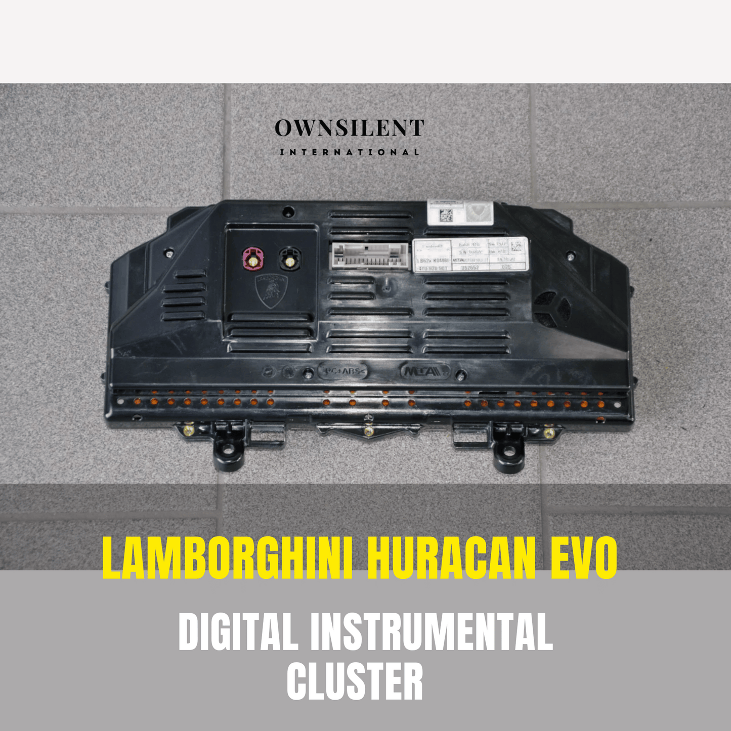 Lamborghini Huracan EVO Combo Instrument Speedometer Cluster Original