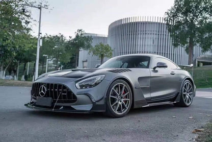 Black Series Type Half Carbon Fiber Full Body Kits with hood, with spoiler For 2015-2018 Benz AMG GT GTC GTS