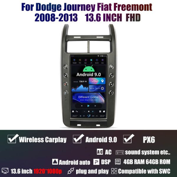Dodge Journey Fiat Freemont 2008-2013 Stereo Audio Carplay DSP