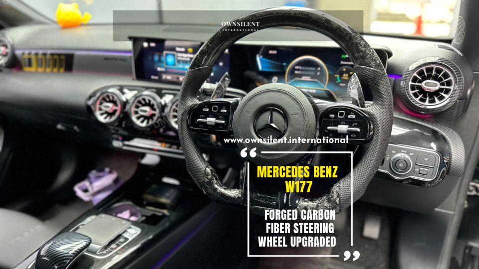 Mercedes-Benz W177 Forged Carbon Fiber Steering Wheel Upgrade