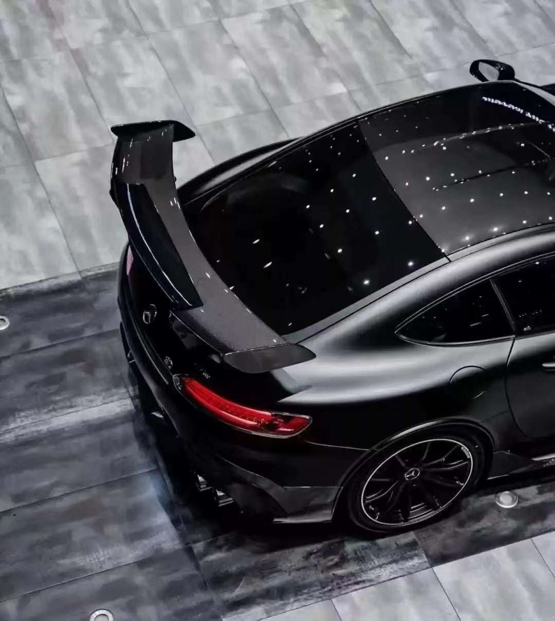 Mercedes Benz AMG GT GTC  Black Series Body kit Carbon Fiber Rear Wing Spoiler