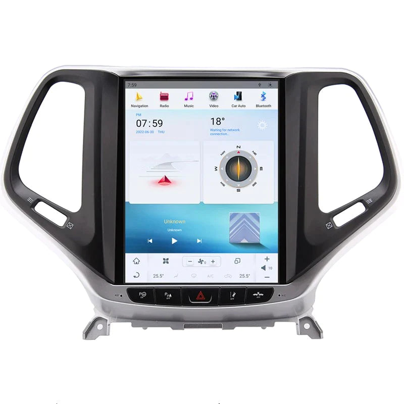 Jeep Cherokee 2014-19 Android 12 CarPlay Tesla Screen 10.4”