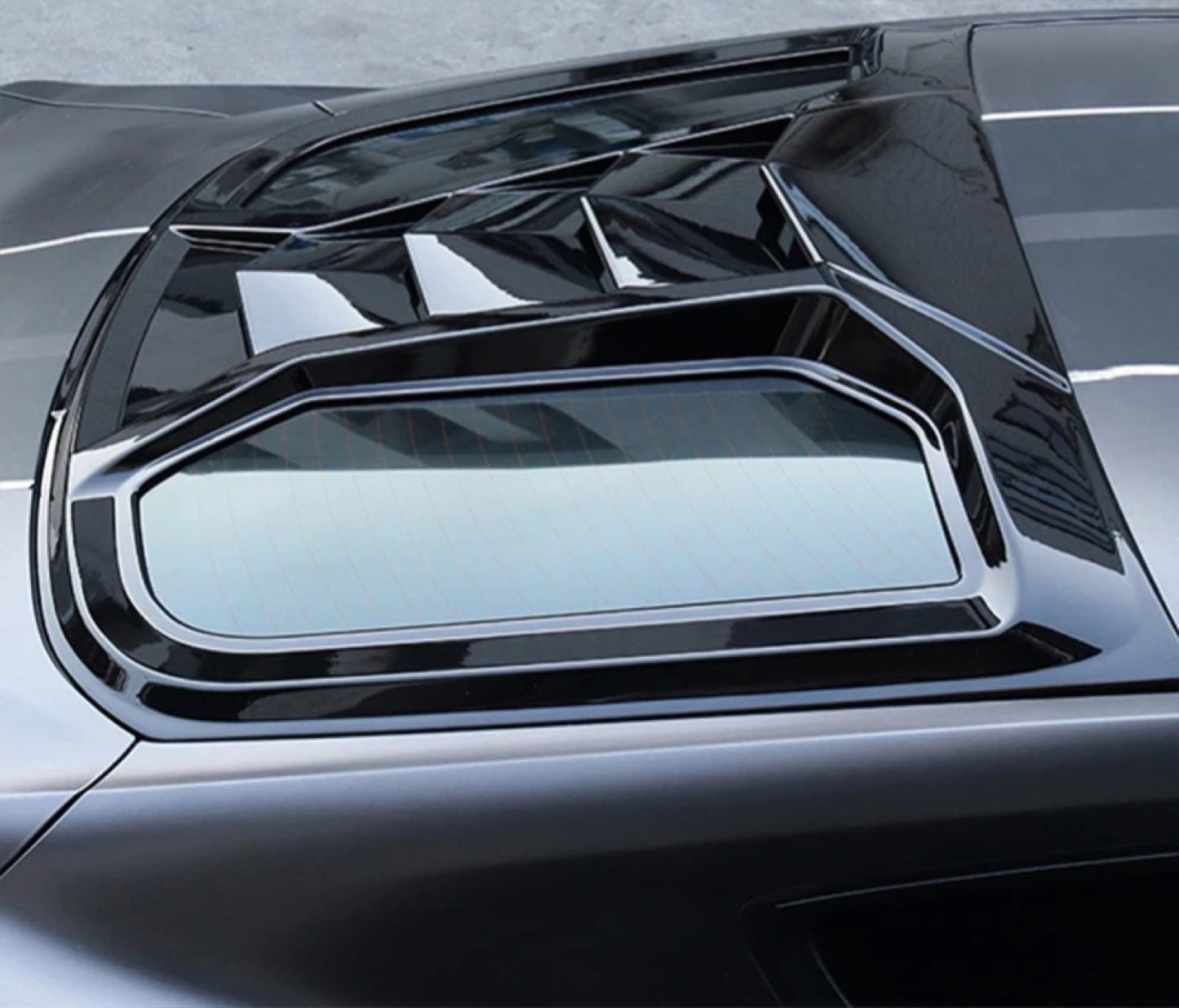 Rear window decorative Back louver shutter for Ford mustang