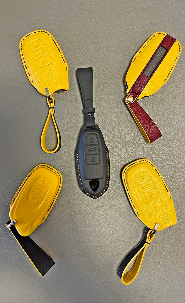 Lamborghini Custom Key Case Alcantara Leather