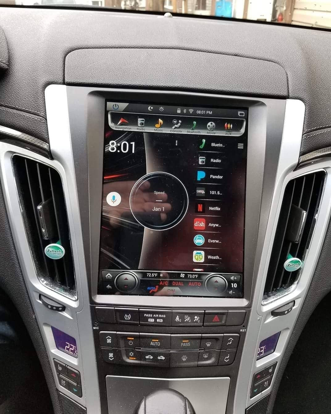 Cadillac ATS CTS XTS SRX Escalade 2015 2016 2017 2018 CARPLAY Android DSP Tesla screen