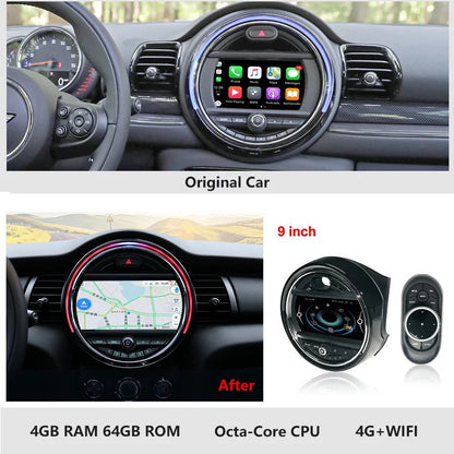 Android CarPlay Navigation Stereo Mini Cooper S Hatch F55 F56 2014 -2019