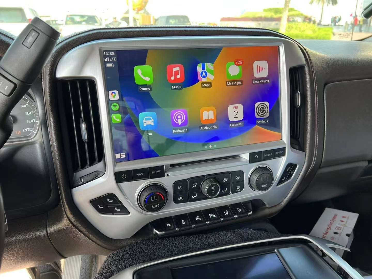 13.3” Android CarPlay Stereo Chevrolet Silverado GMC 2014-2018