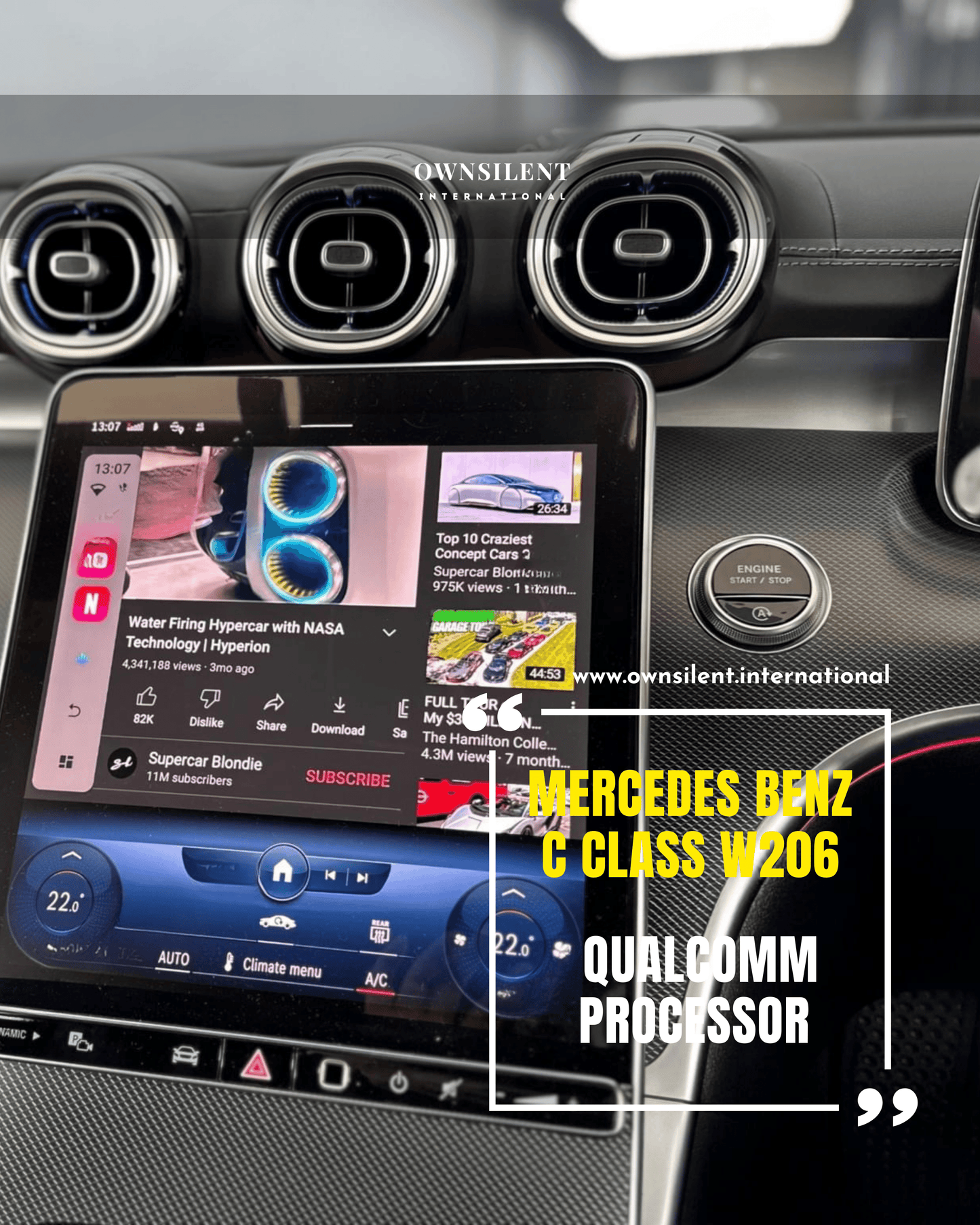 Mercedes Benz C Class W206 Android AI CarPlay Box