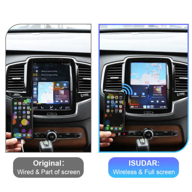 Wireless Apple Carplay For Volvo XC90/XC60/XC40/S90/S60/V60 Full Vertical Screen AI Upgrade