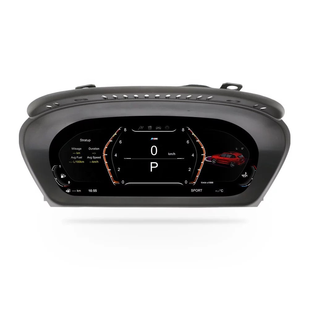 Route New 12.3''  2007-13 Digital Cluster for BMW X5 E70 Digital speedometer Cluster with 4 themes styles