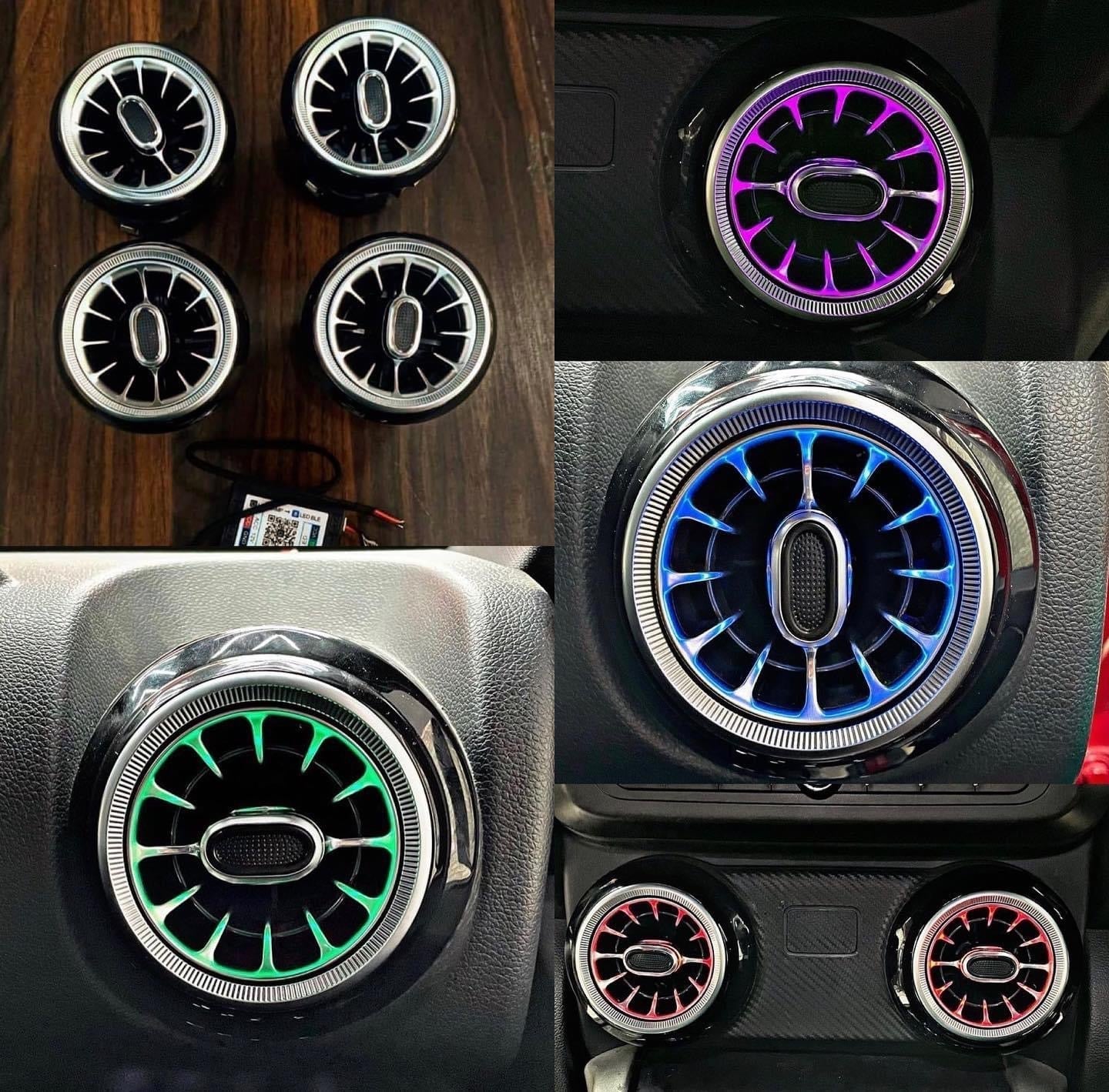 Mahindra New Thar 2020 AC Vent RGB LED Multi Color Effect With APP Control ( Set Of 4)