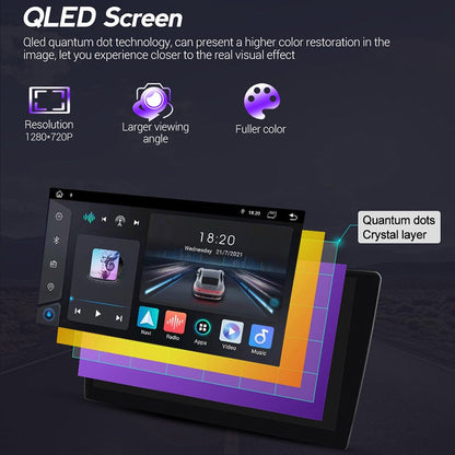 OSI-TDA7851 4GB Ram Android CarPlay Stereo With QLED Display DSP Music