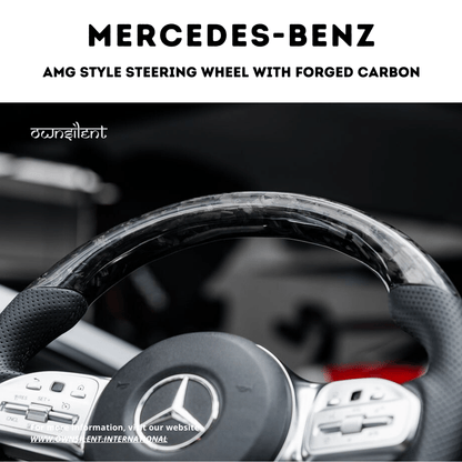 Mercedes-Benz Amg Style Forged Carbon Fiber Steering Wheel For Mercedes-Benz