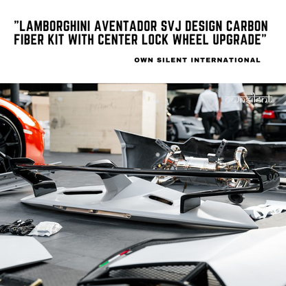Lamborghini Aventador SVJ Design Dry Carbon Fiber Kit with Center Lock Wheel Upgrade"l