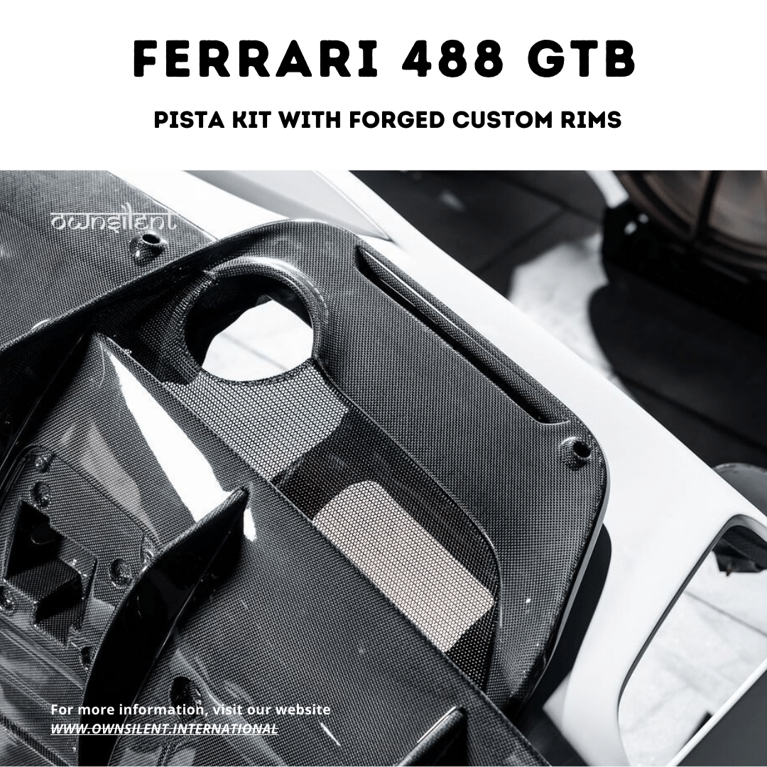 Ferrari 488 GTB Pista Spider Dry Carbon Fiber Facelift Body Kit